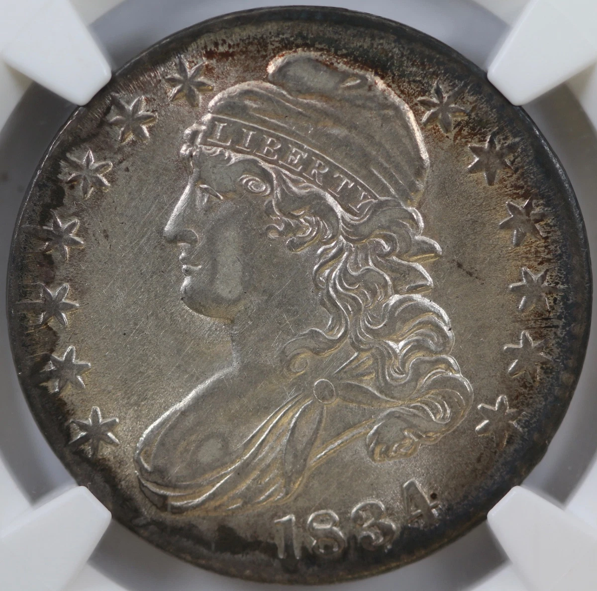 1834 Year Grade XF 45 US Early Half Dollar Coins (1794-1839) for