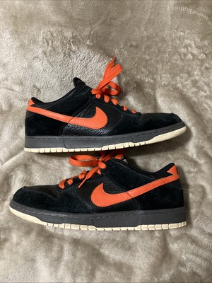 Nike Dunk Low Black Team Orange Midnight Fog 2008 Size 12 Sneakers Shoes