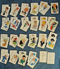 Vintage 1940's Old Maid game card deck by Parker Bros.