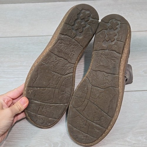 Geboren Damen Tarklin Knöchel abgenutzt grau Leder Schuhe Motorrad Stiefel Größe 9,5 - Bild 12 von 13