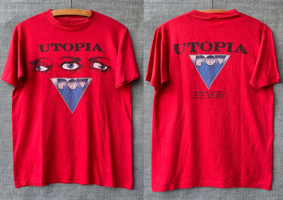 2 Sides UTOPIA POV Tour Todd Rundgren Shirt Red Unisex S-5XL 1P0290
