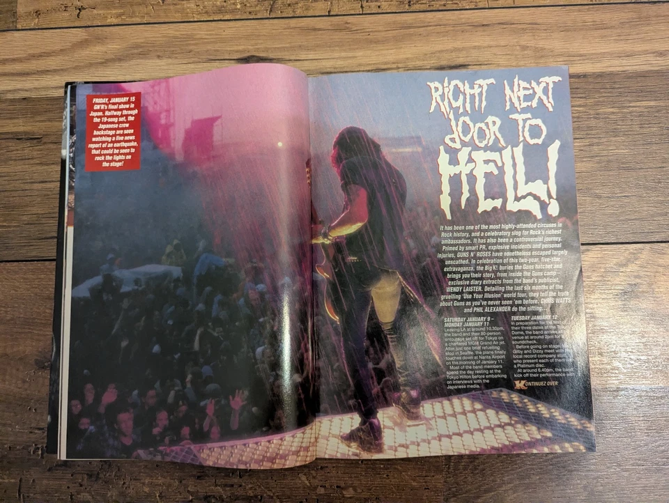 Kerrang! 454 Guns N' Roses 'Use Your Illusion' Tour 16-page Special - Image 3 of 4
