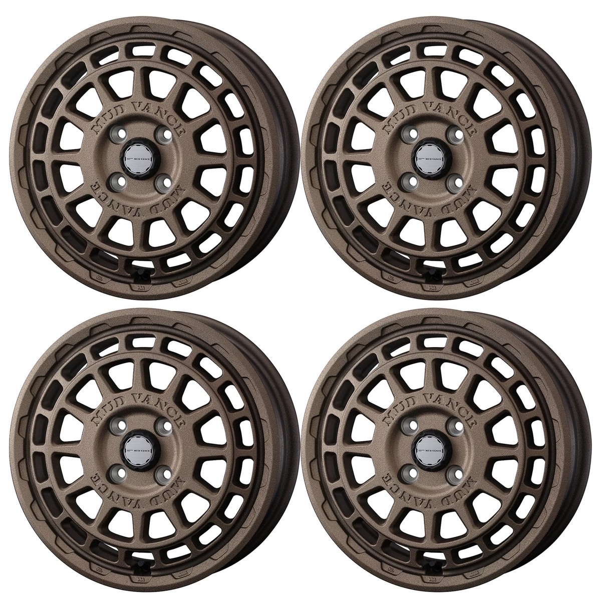 WEDS MUDVANCE X TYPE F Wheels 14x4.5J+45 4x100 Flint Bronze [Set