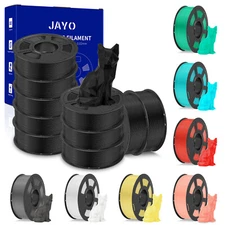 JAYO 10 Rolls PLA Meta 1.75MM 3D Printer Filament 1.1KG Spool High Liquidity