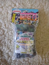 1996 Imperial Toy Bag of 75 Super Champion Marbles 3 Shooters - Game Booklet NOS