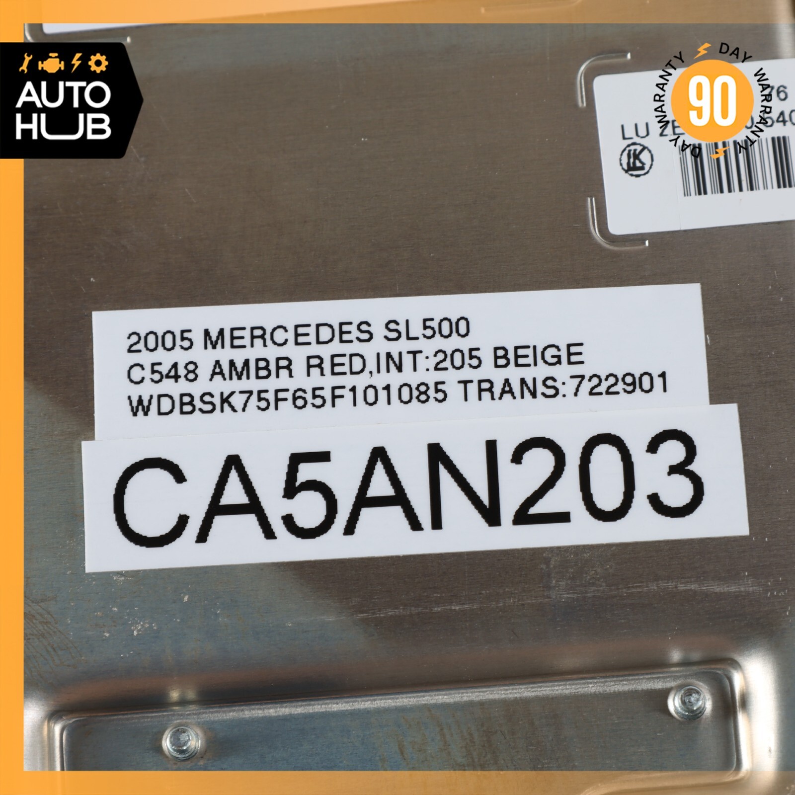 03-12 Mercedes R230 SL500 SL55 AMG Rear SAM Fuse Box Relay Module OEM