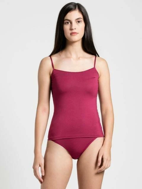 Camisola lisa Jockey para mujer adolescente TOP correa ajustable diaria extra femenina Foto 2 de 4