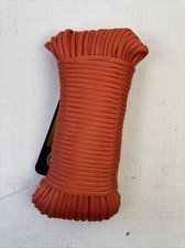 Koch 5551636 Diamond Braided Rope, 5/32 Inch x 100 Feet Orange Paracord 550 New