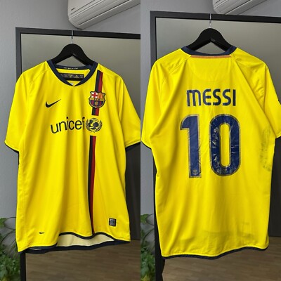 【正規・超希少】FCバルセロナ2009-10 メッシ #10 ホームNIKE L 正規・超希少】FCバルセロナ2009-10 メッシ #10 ホームNIKE L