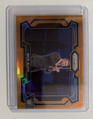 2024 Panini Prizm WWE #35 Nick Aldis Orange Prizm #36/99