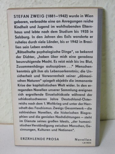 Stefan Zweig - die unsichtbare Sammlung - Reclam Universal Bibliothek 167 - Bild 2 von 2