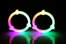 4pcs Dream color Flow RGB sharingan halo ring Turn Signal Flash DRL Chasing