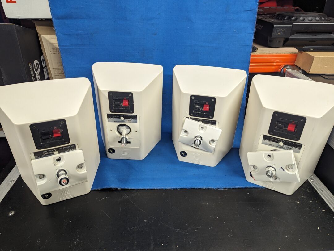 4 x JBL Control 25T 100v 70v indoor/outdoor speakers eBay