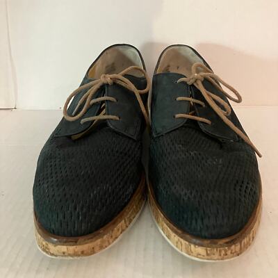 Paul Green Platform Derby Size 7 Dark Green Lace Up Shoes | eBay display picture 1