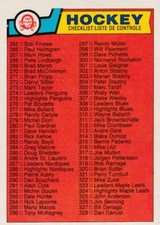 1983 OPC Hockey card singles pick what you need 257 thru 396