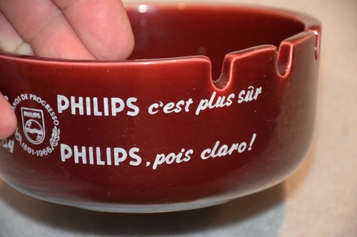 Vintage Philips 75th Anniversary Ashtray Secla Faience - Foto 4 di 6