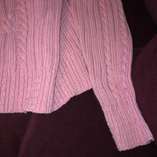 Girl’s Lands End Pink XXL Zip Up Thick Sweater With Hood, Only Worn A Few Times - Picture 3 of 24