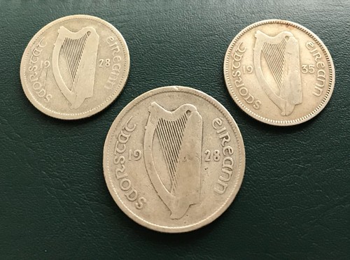 Irish Free State - Eire / Ireland - Silver Florin 1928 2x Shillings 1928 - 1935