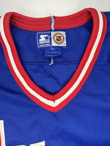 Vintage New York Rangers Starter Hockey Jersey Large Blank - Picture 6 of 13