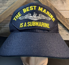 The Best Marine is a Submarine Navy Blue Adjustable Cap Hat - Made in USA