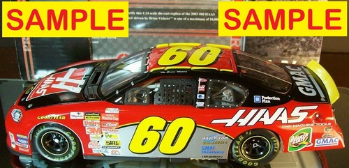 SEALED NIB 2003 Brian Vickers #60 HAAS Chevy 1/24 Team Caliber Preferred Diecast - Picture 2 of 8