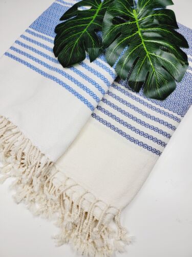 100% Cotton Geometric Diamond Weave All Season Solid Blanket Soft Sofa Throw - Picture 9 of 20