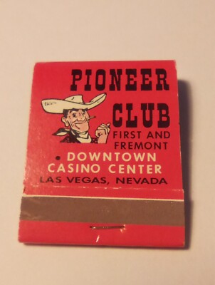 PIONEER CLUB LAS VEGAS, NEVADA LOGO MATCHES GREAT FOR ANY VINTAGE COLLECTION #1.