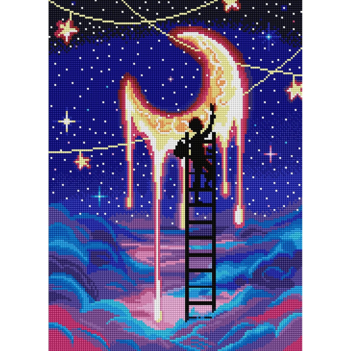 DIAMOND ART CLUB Paint The Moon Diamond Painting Kit 5D Square