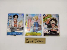 The Strongest Three Brothers Promo Ace P-073/P-074/P-075 ONE PIECE Card Japan