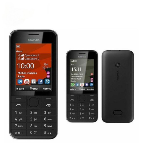 Nokia 208 Original Unlocked Dual SIM Card 2G/3G GSM 1.3MP Keyboard Mobile Phones - 第 1/23 張圖片