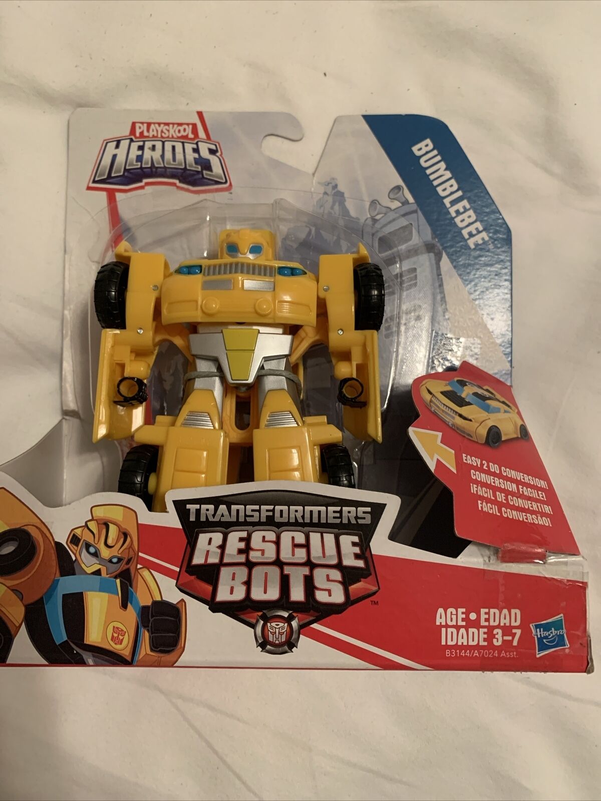 Playskool Heroes Transformers Rescue Bots Bumblebee Car Hasbro Yellow 2016 New