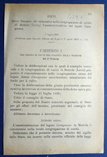 MOTTOLA 1892 REGIO DECRETO CONCENTRA CONGREGAZIONE DI CARITA'-4797