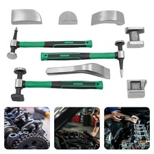 9pcs Set Hand Car Auto Body Work Hammer Fender Tool Dent Crowbar Repair Kit NEW
