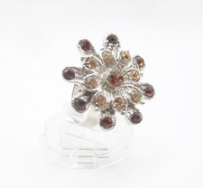 Multi Color Flower Fashion Adjustable Cocktail Ring ... Se54