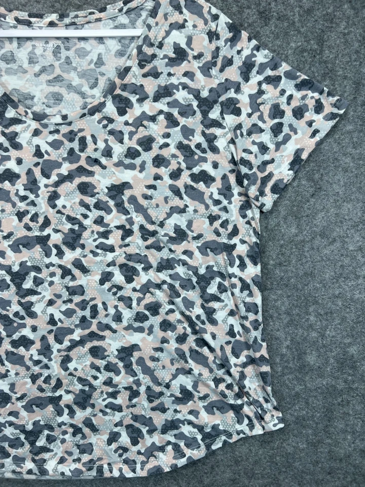 Antigua Camiseta Activa Azul Marino Mujer 2XL Rosa Gris Camuflada Go Dry Camiseta Atlética Damas 1 Foto 4 de 4