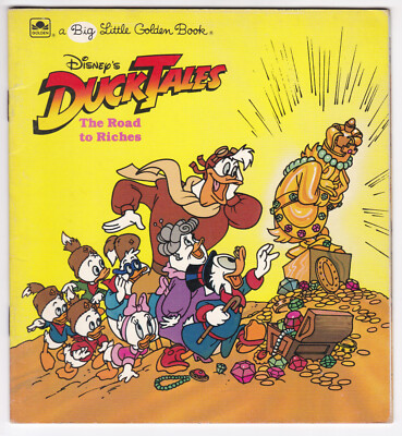 Comic Walt Disney 1987 DuckTales The road to Riches Big Little Golden Book