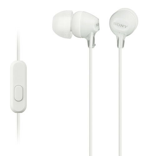Sony in Ear Headphones MDR-EX15AP with Mic - 1Blue,2 White Lot of 3 Untested
