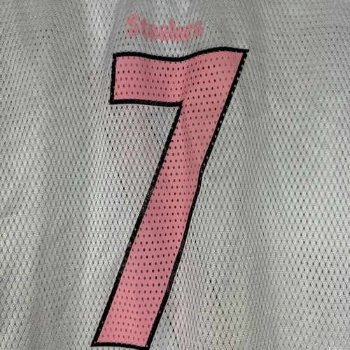 Maglia Reebok NFL Players Inc Steelers Roethlisberger rosa bianca giovani ragazze XL - Foto 4 di 12