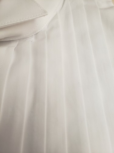 16 x 32 33 GEOFFREY BEENE New White Lay Down Tuxedo Shirt Cotton French Cuffs - Picture 3 of 3