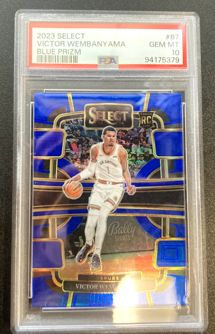 2023 Select Concourse #87 Victor Wembanyama Silver Prizm Rookie RC PSA 10