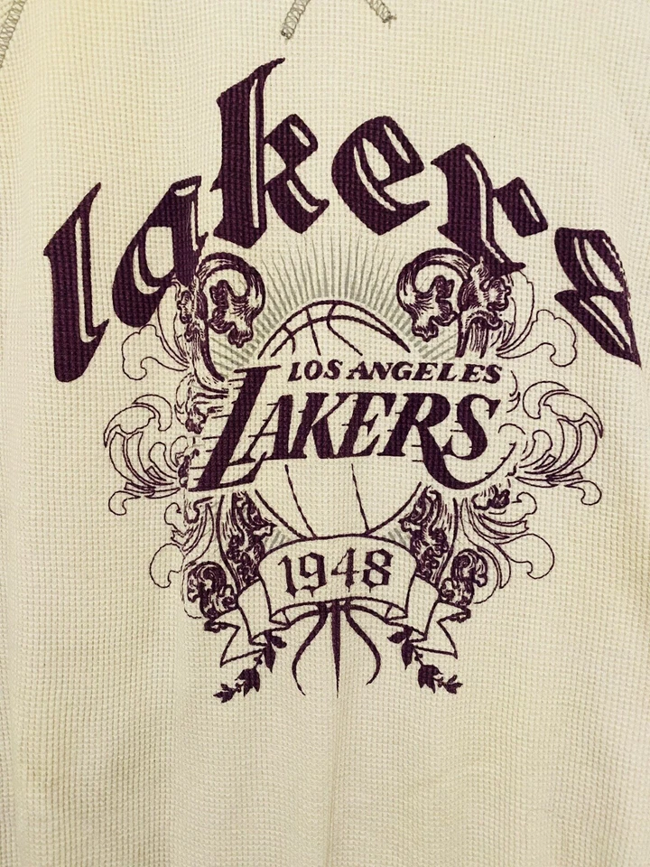 Camisa térmica Los Angeles Lakers UNK para hombre L de colección manga larga NBA 1948 retro difícil de encontrar Foto 2 de 4
