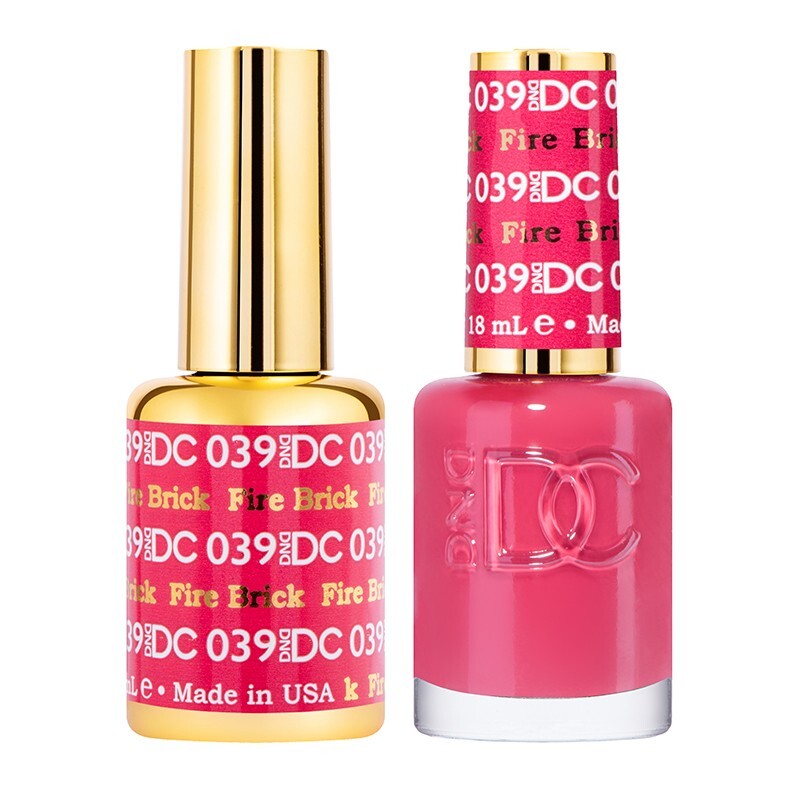 DND DC Match UV Gel + Nail Polish #039 Fire Brick | eBay