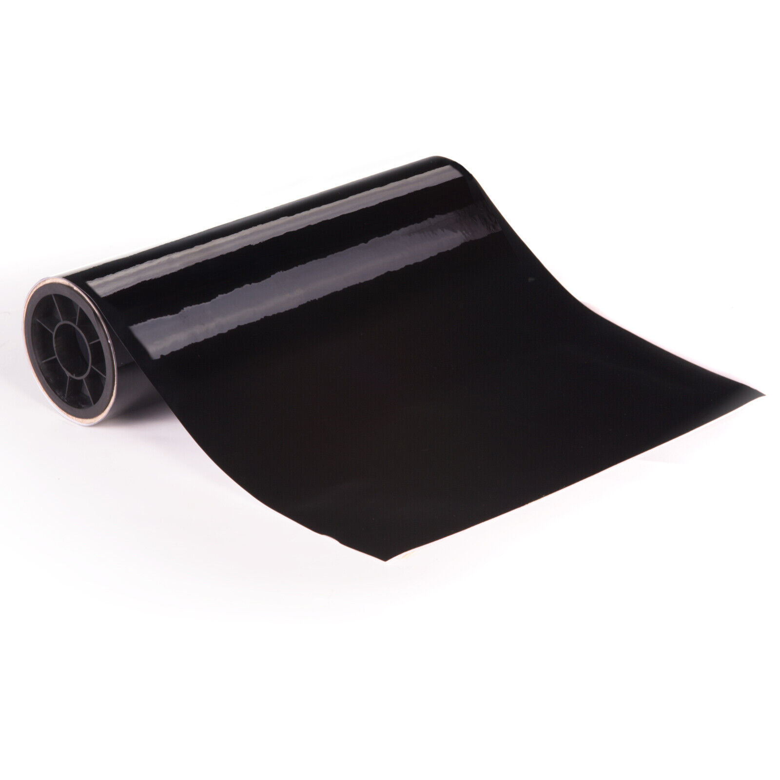 Gloss Black Vinyl Wrap Self Adhesive Back Plastic Air Free vehicle car