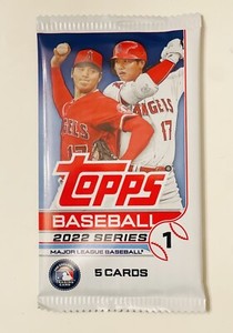 2022 Topps MLB Series 1 Baseball Card 5 Cards Per Pack Gravity Feed Pack