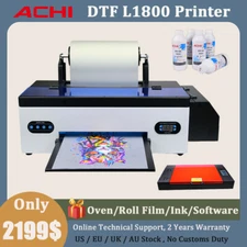 ACHI A3+ DTF Printer Epson R1390 L1800 Direct to Film Printer DIY Home Business
