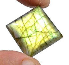 42.37 CT NATURAL FLASHY MADAGASCAR LABRADORITE OCTAGON CABOCHON LOOSE GEMSTONE