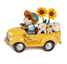 Wee Forest Folk PIGGY PICKUP, WFF# M-270d7, Harvest Mouse LTD 2023
