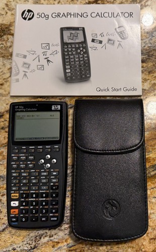 HP 50g Graphing Calculator With Case and Manual