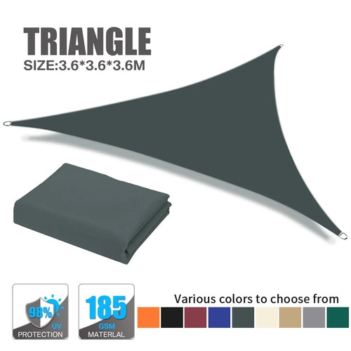 Sun Shade Sail Garden Sunscreen Awning Canopy Free Ropes Canopy Shelter Cover - Picture 22 of 52