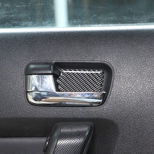Carbon Fiber Inner Door Bowl Trim Wrist Decorative Sticker For Hummer H3 2005-09 - Picture 6 of 12